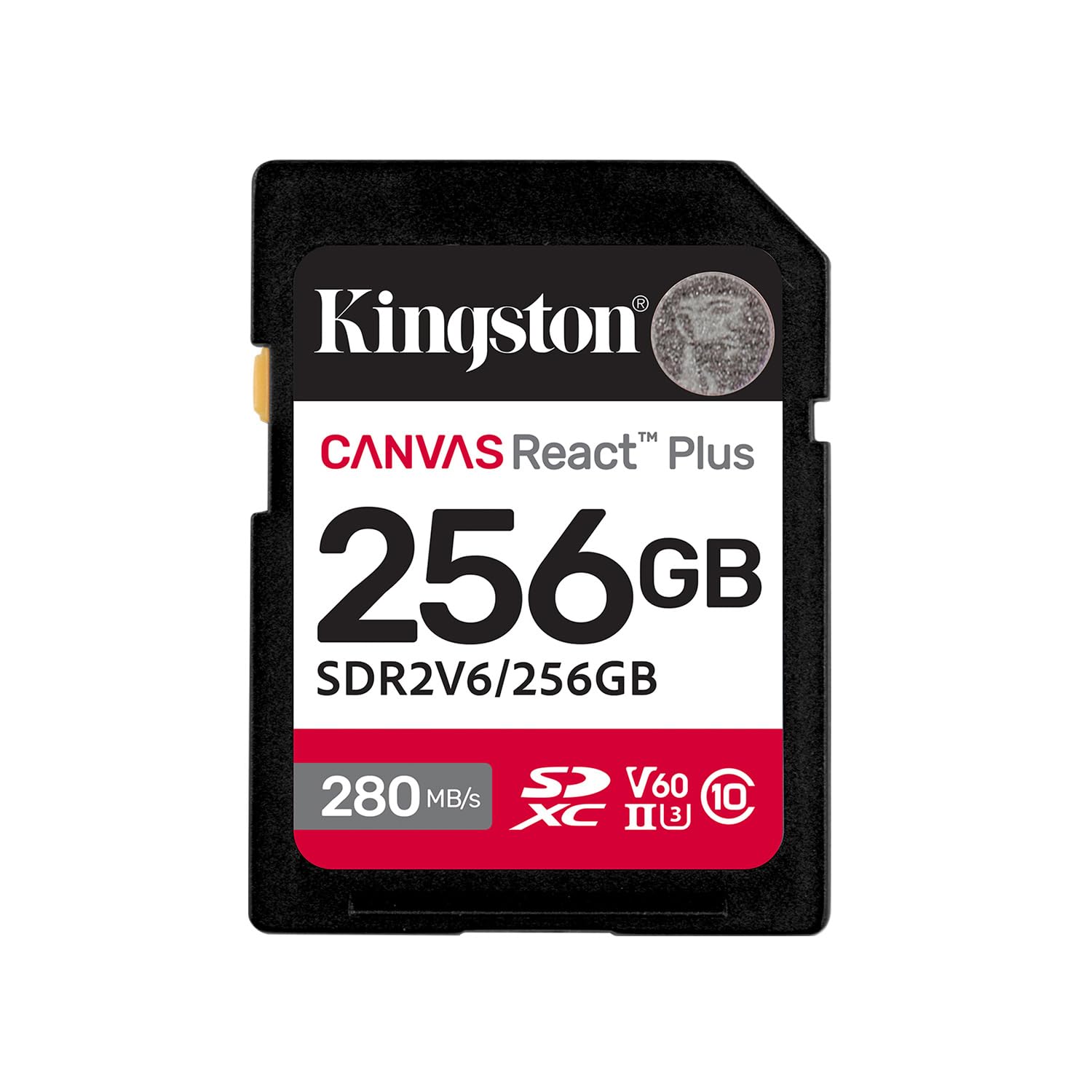 キングストン SDXCカード 256GB 最大280MB/s UHS-II V60 4K Canvas React Plus SDR2V6/256GB 製品寿命期間保証